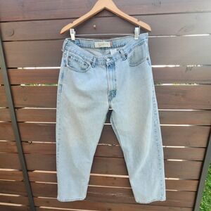 Vintage‎ Levi's 550 Relaxed Fit Jeans Distressed Denim W36 L30 Light Wash